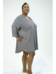 H&M Tunic / Cover Up Blue Print Size 4X