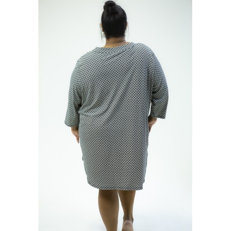 H&M Tunic / Cover Up Blue Print Size 4X