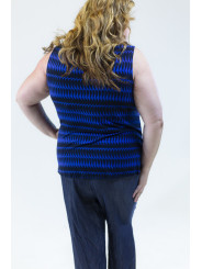 HALOGEN SLEEVELESS PRINT SHELL SIZE 3X