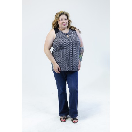 Sejour Print Top Size 3x