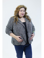 Avenue Geo Print Knit Jacket