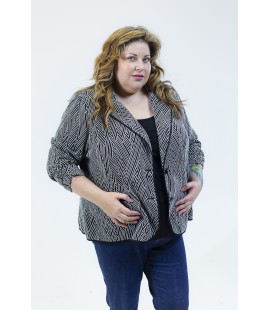 Avenue Geo Print Knit Jacket