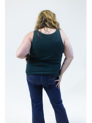 LANE BRYANT GREEN SEQUIN TANK 3X