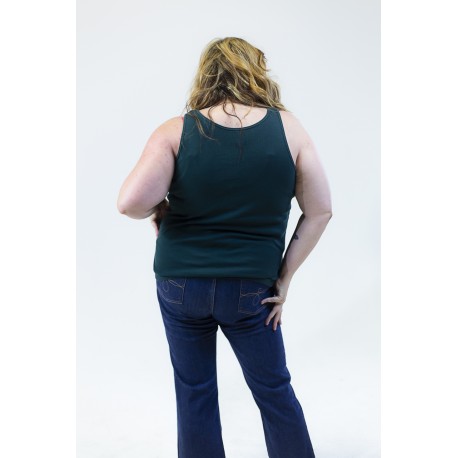 LANE BRYANT GREEN SEQUIN TANK 3X