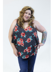 Torrid Floral Tank Top Size 4