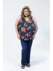 Torrid Floral Tank Top Size 4