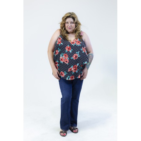 Torrid Floral Tank Top Size 4