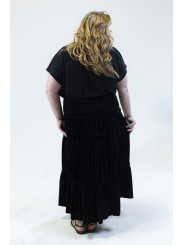 LANE BRYANT BLACK VELVET SKIRT 22/24