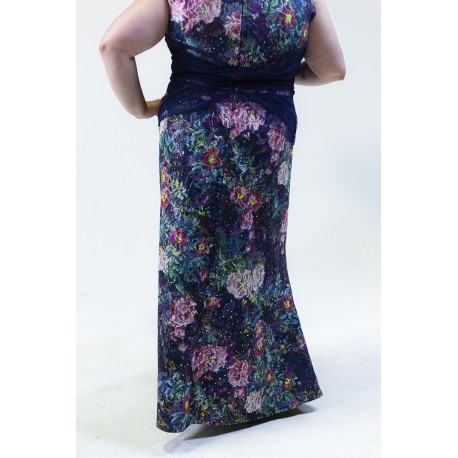 IGIGI FLORAL LACE EVENING GOWN SIZE 20 NEW SAMPLE