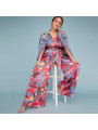 Lane Bryant Roma Flora Jumpsuit Size 26