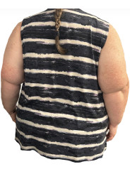 Size 2X - No Brand Striped Top