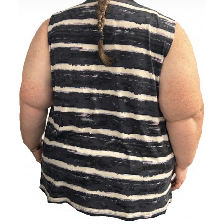 Size 2X - No Brand Striped Top