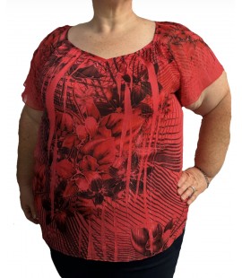 Size 18/20W Cato Floral Top
