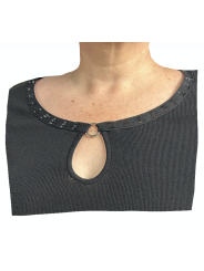 Size 2X-3X - No Brand Black Long Sleeve Top