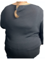 Size 2X-3X - No Brand Black Long Sleeve Top