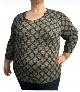 Size 2X - Lucky Brand Patterned Top