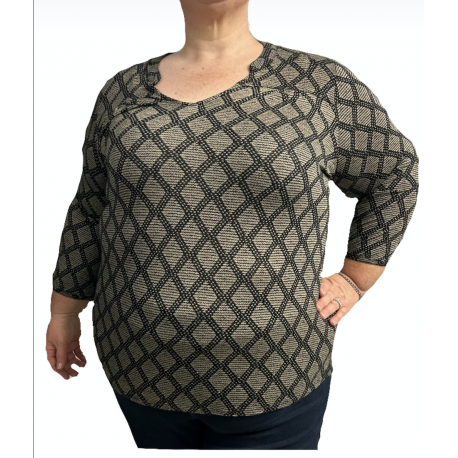 Size 2X - Lucky Brand Patterned Top