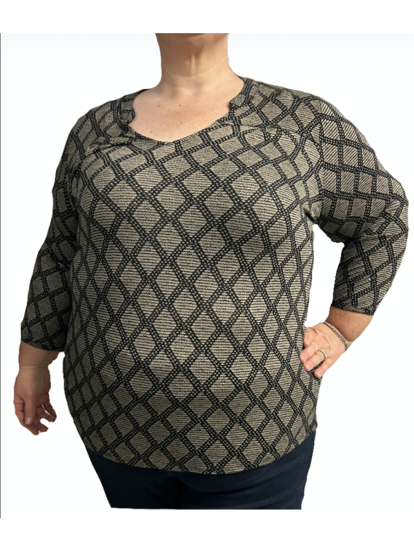 Size 2X - Lucky Brand Patterned Top