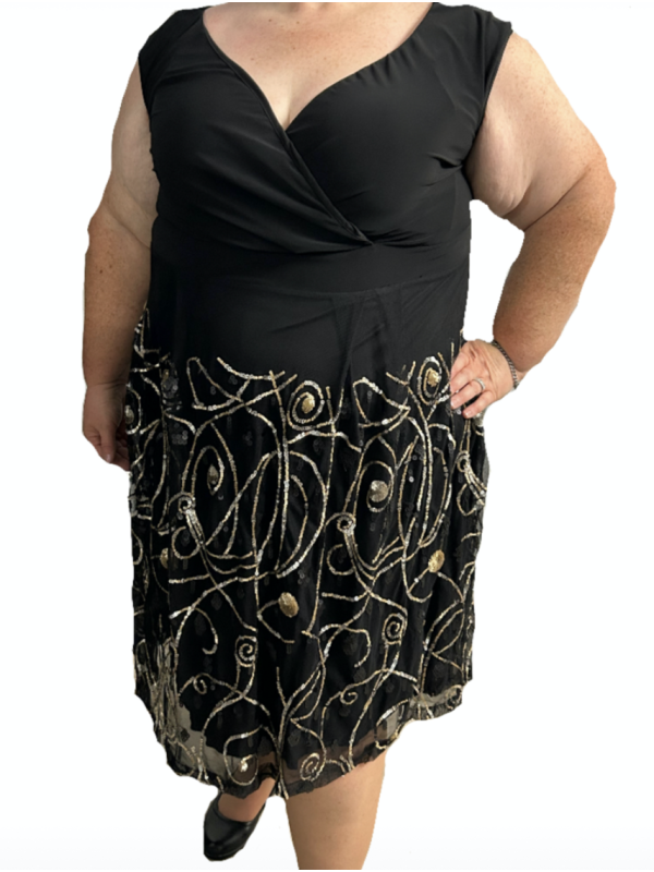 Size 18/20 - IGIGI Black Sparkly Dress