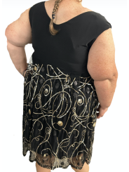 Size 18/20 - IGIGI Black Sparkly Dress