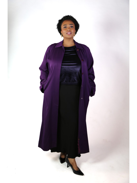 Nordstrom Purple Trenchcoat Size 16