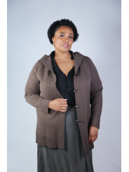 Lane Bryant Brown Toggle Sweater Size 22/248