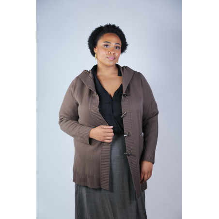 Lane Bryant Brown Toggle Sweater Size 22/248
