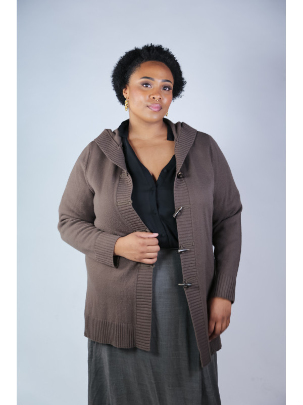 Lane Bryant Brown Toggle Sweater Size 22/248