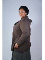 Lane Bryant Brown Toggle Sweater Size 22/248