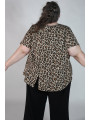 Ava & Viv Leopard Print Short Sleeve Size 4X