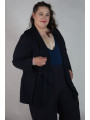 Lane Bryant Navy Blue Shawl Collar Jacket Size 26/28