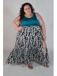 Cacique Black and White Swim Coverup Skirt 30/32