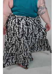 Cacique Black and White Swim Coverup Skirt 30/32