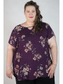 Torrid Purple Floral Blouse Size 28