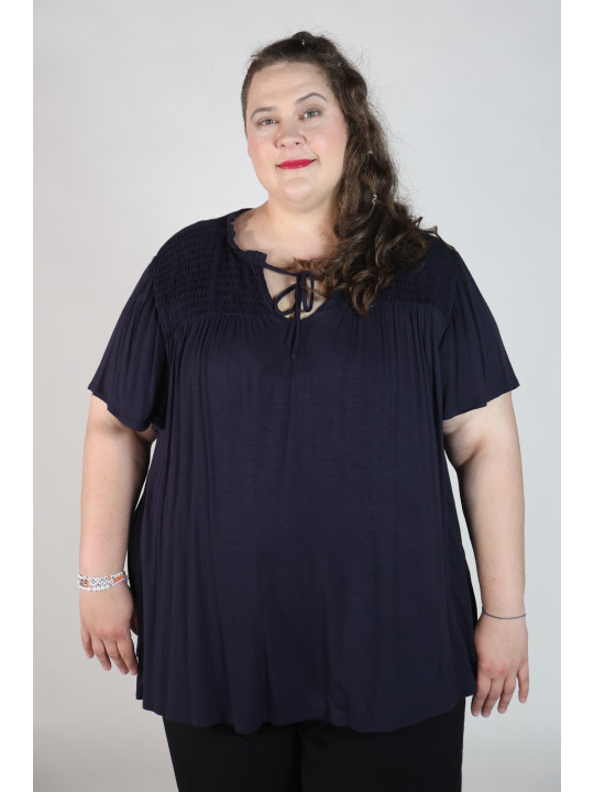 Lane Bryant Navy Blue Front Tie Shirt Size 30/32