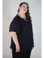 Lane Bryant Navy Blue Front Tie Shirt Size 30/32