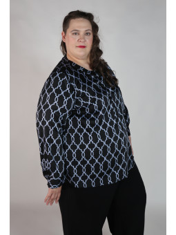 Black and Blue Lane Bryant Long Sleeve Shirt Size 26/28