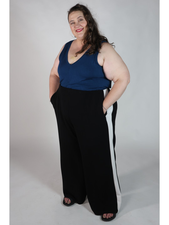 Black Lane Bryant Wide Leg Pant Size 26 Black Lane Bryant Wide Leg Pant Size 26