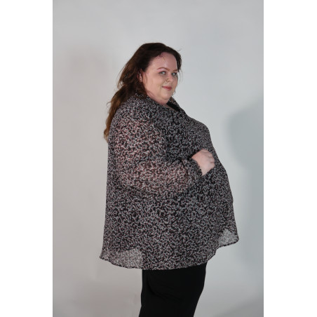 Lane Bryant Navy Floral Tunic Size 28