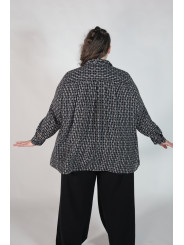 Lane Bryant Black and White Pattern Blouse Size 26/28