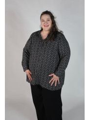 Lane Bryant Black and White Pattern Blouse Size 26/28