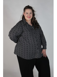 Lane Bryant Black and White Pattern Blouse Size 26/28
