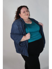 Torrid Denim Look Summer Jacket Size 22/24