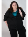 Eloquii Black Jacket with Hidden Zipper Size 26