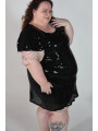 Torrid Black Sequin Short Sleeve Dress Size 18/20