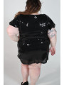 Torrid Black Sequin Short Sleeve Dress Size 18/20