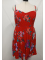 Red Floral Print Old Navy Summer Dress Size 24