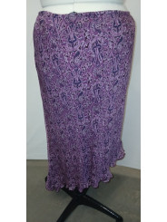 Venezia Purple Paisley Asymmetrical Skirt Size 22/24