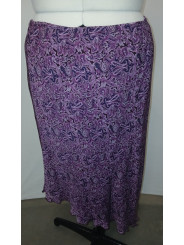Venezia Purple Paisley Asymmetrical Skirt Size 22/24
