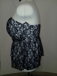 Torrid Black Lace Corset Size 18